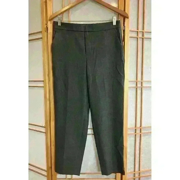 NWT Banana Republic Women's Pull-On Tapered Pants, Gray 8P, Pockets - Picture 2 of 13